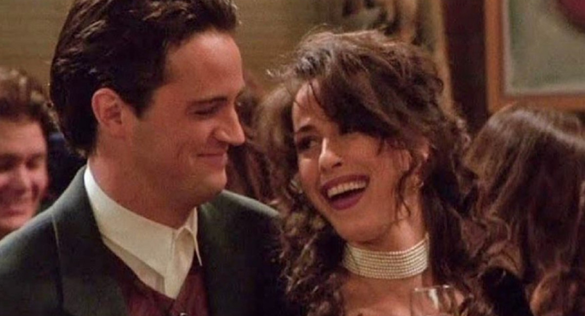 Maggie Wheeler y Matthew Perry en "Friends". Foto: Instagram.