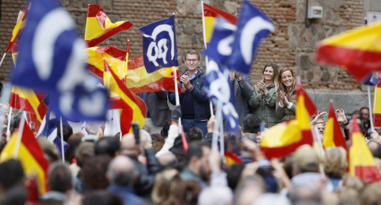 Manifestación del PP en Maálaga. Foto: EFE.