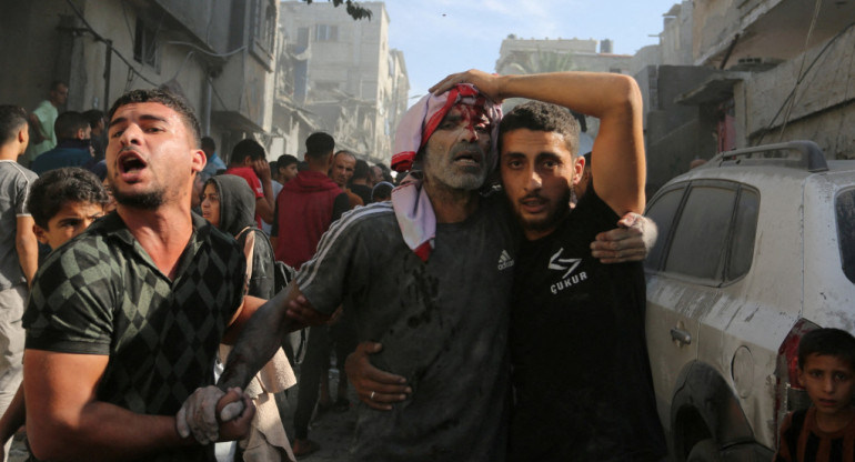 Ataque israelí en Gaza. Foto: Reuters.