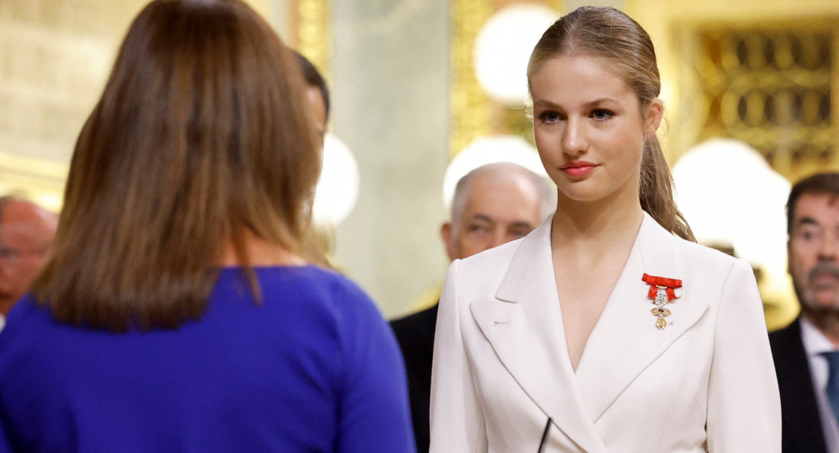 La princesa Leonor juró la Constitución. Foto: Reuters