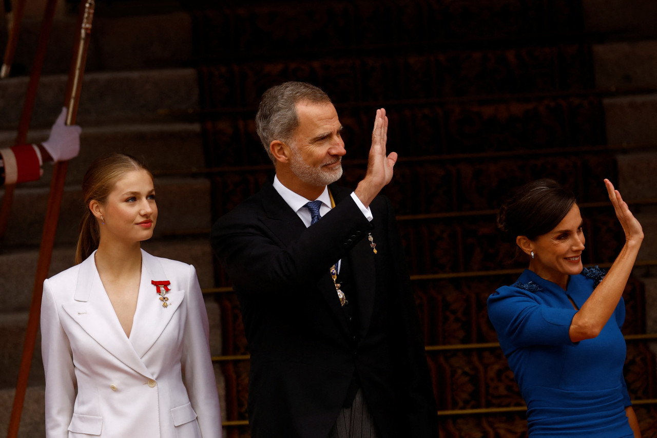 La princesa Leonor juró la Constitución. Foto: Reuters