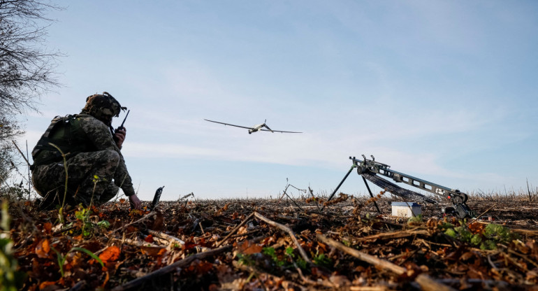 Prueban drones shark en el Ejército ucraniano. Foto: Reuters.