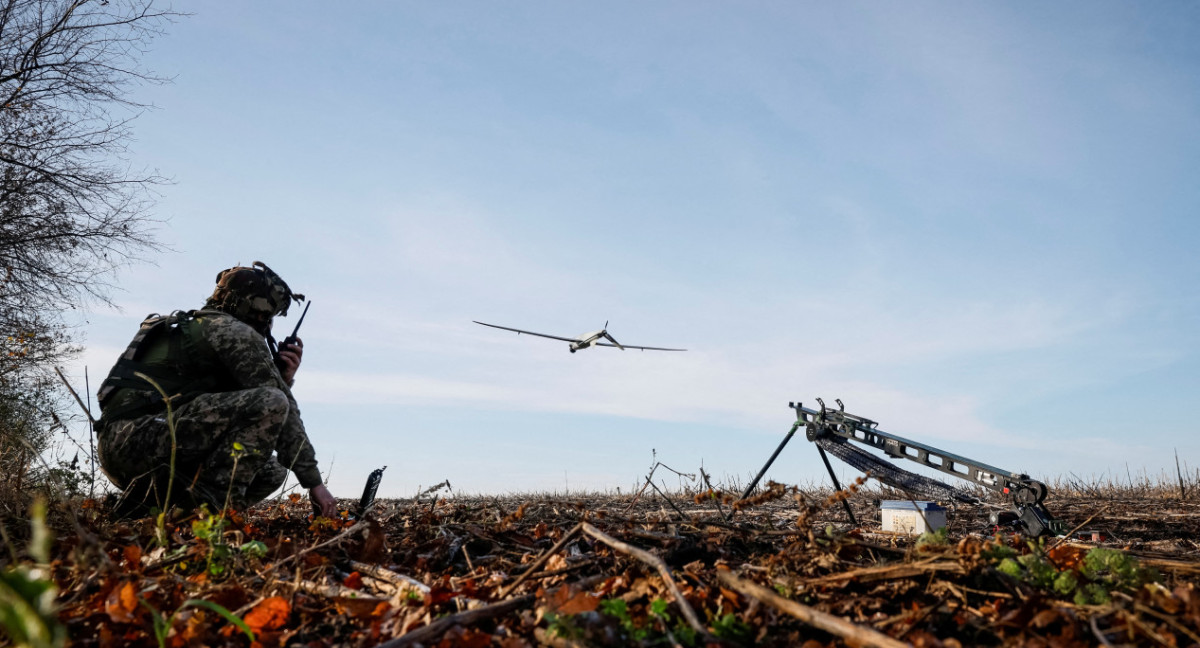 Prueban drones shark en el Ejército ucraniano. Foto: Reuters.