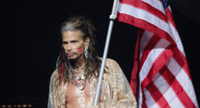 Steven Tyler, cantante de Aerosmith. Foto: Instagram.