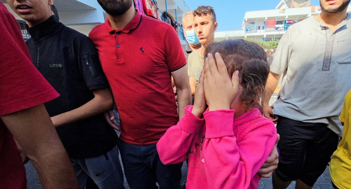 La imagen desgarradora de una niña en Medio Oriente. Foto: Reuters.