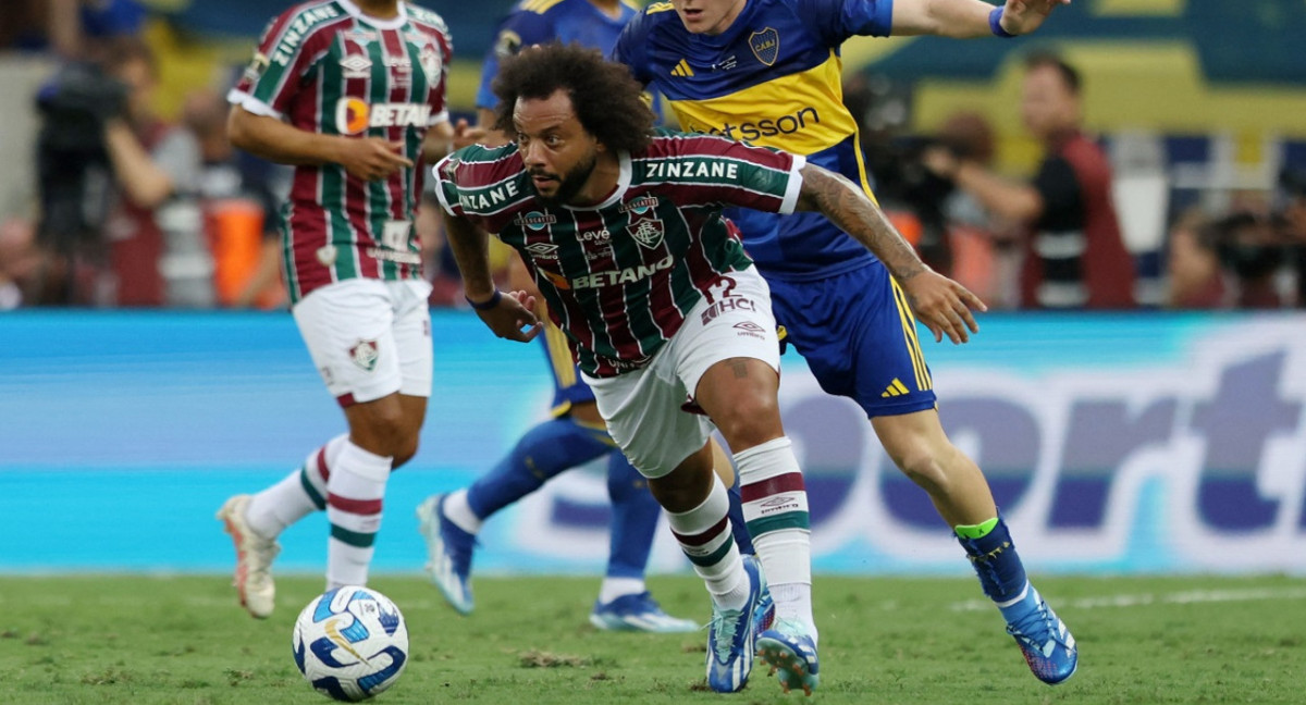 Marcelo; Boca vs. Fluminense; Copa Libertadores. Foto: Reuters.