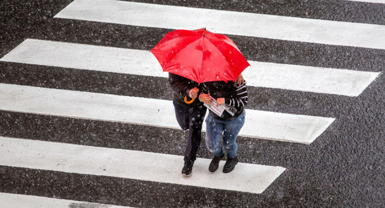 Lluvia, estado del clima. Foto: NA.