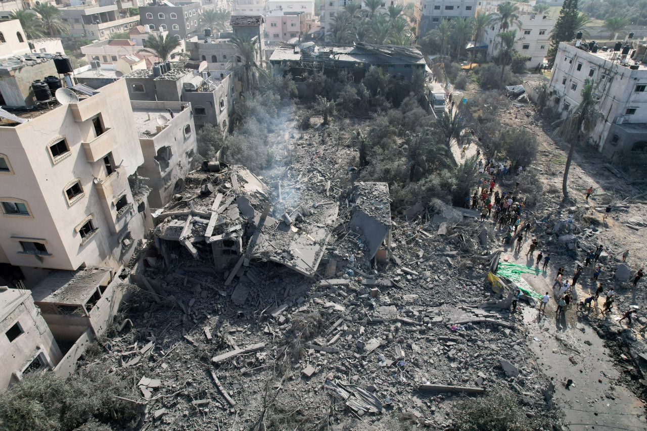 Gaza bombardeada. Foto: Reuters.