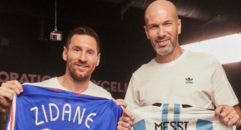 Lionel Messi y Zidane. Foto: captura video