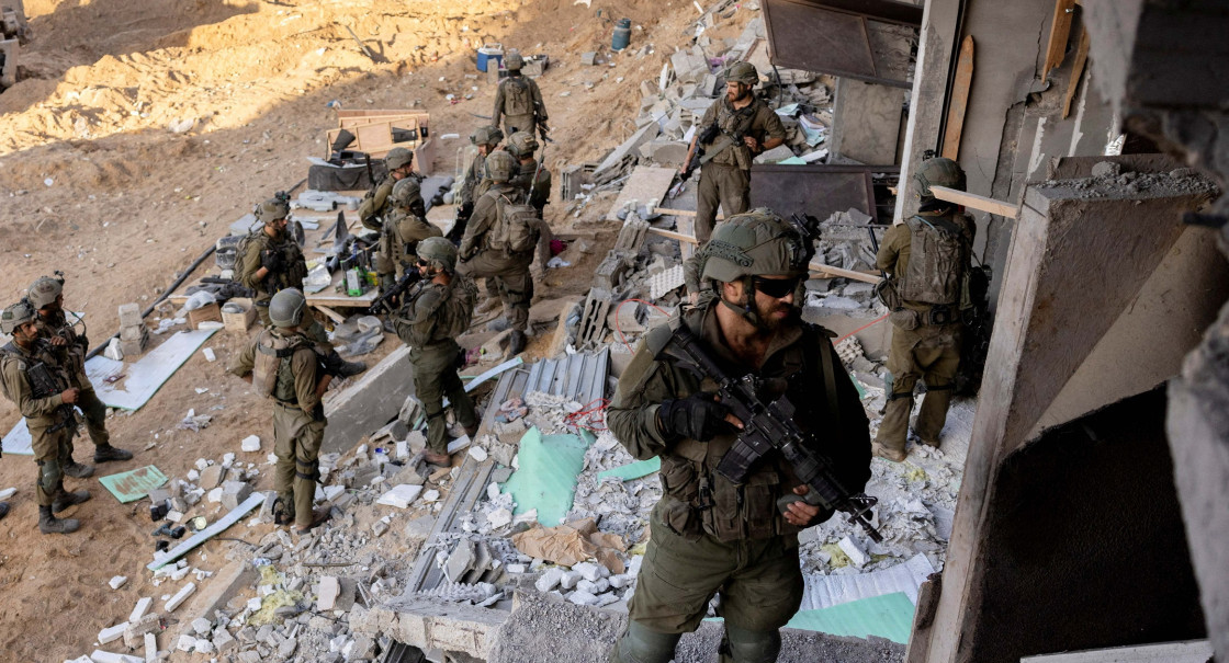 Soldados de Israel en la zona de Gaza. Foto: NA.