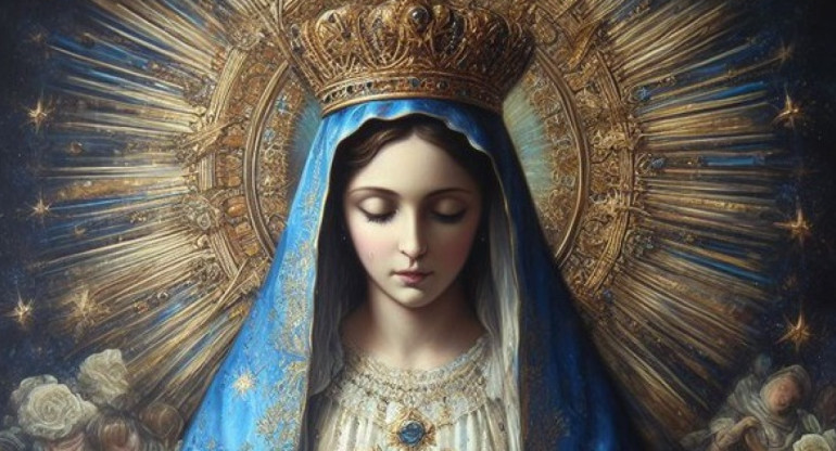 Milagro: una virgen llorando en México. Foto Twitter @Militiae_Dei.