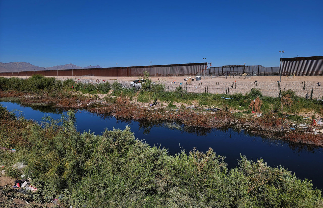 Crisis migratoria en la frontera con México. Foto: EFE