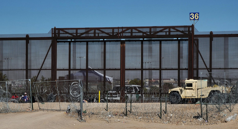 Crisis migratoria en la frontera con México. Foto: EFE