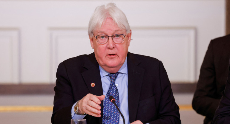 Martin Griffiths, jefe de Asuntos Humanitarios de ONU. Foto: REUTERS.