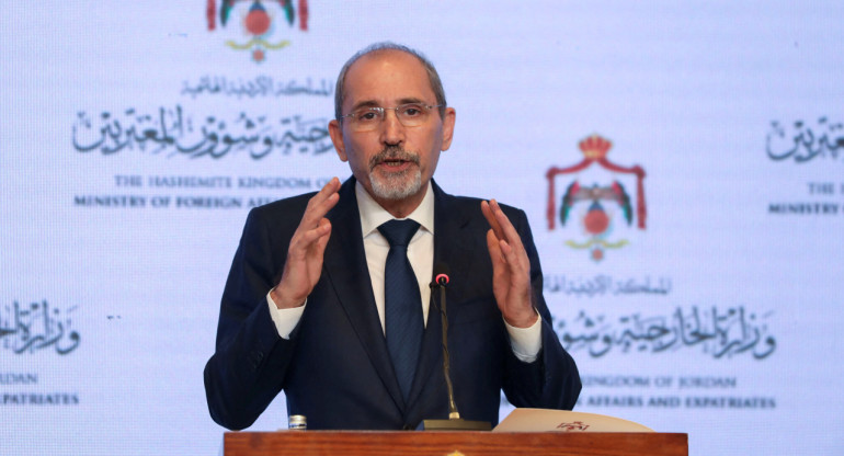 Ayman Safadi, ministro de Exteriores de Jordania. Foto: REUTERS.