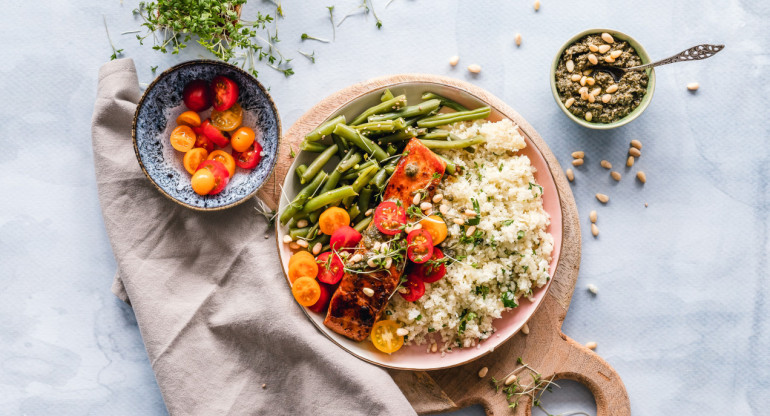 Comida sana. Foto Unsplash.