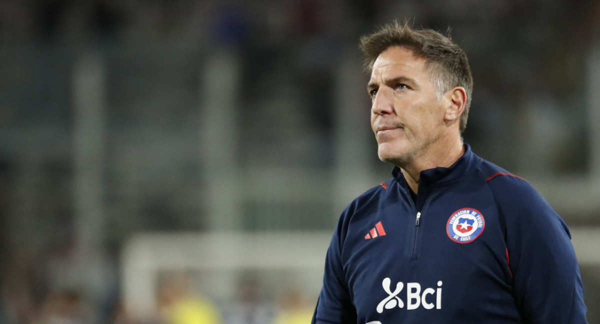 Eduardo Berizzo en la Selección de Chile. Foto: EFE.