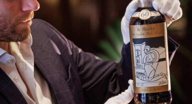 La botella de The Macallan 1926. Foto: Sothebys