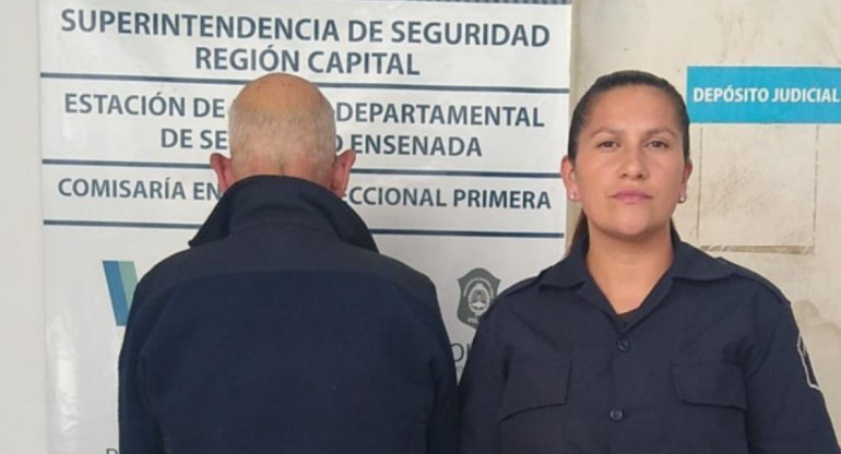 El hombre detenido. Foto: NA