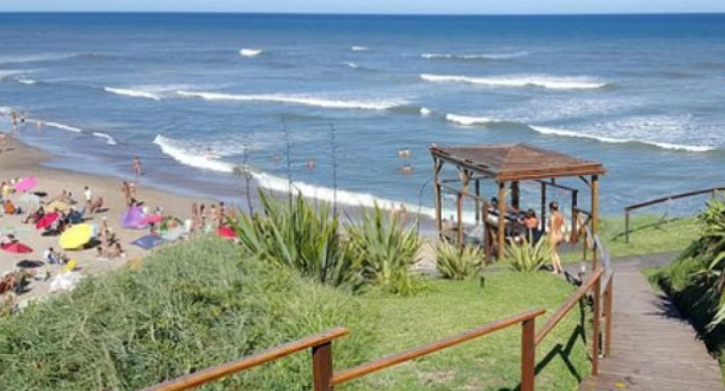 Playa Escondida, Mar del Plata. Foto: NA