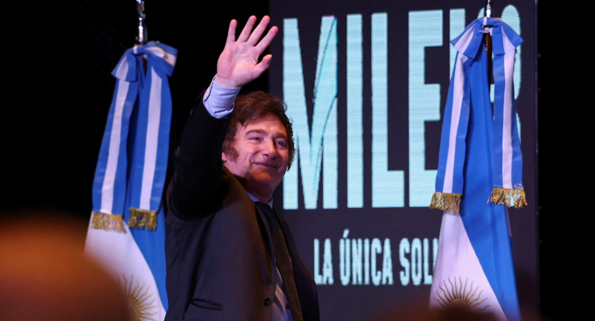 Javier Milei, presidente electo de la Argentina. Foto: Reuters