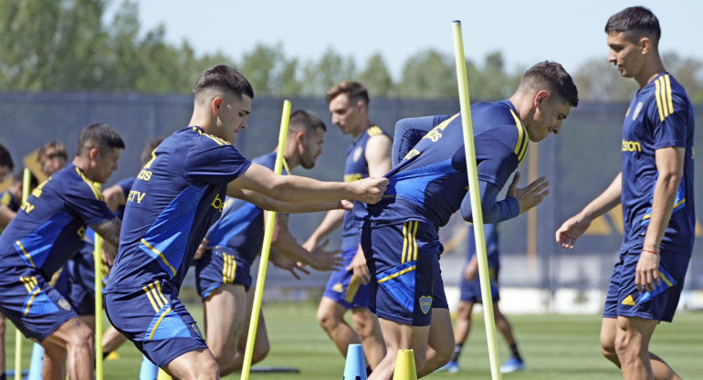 Boca, entrenamiento. Foto: NA