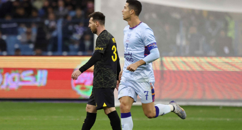 Lionel Messi y Cristiano Ronaldo. Foto: EFE