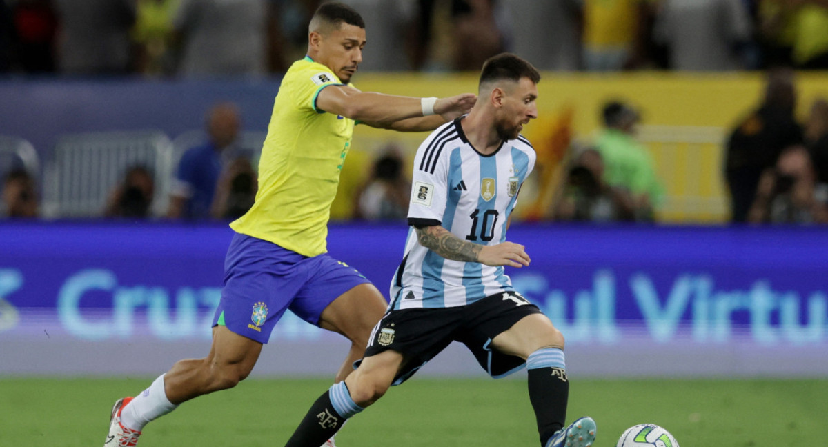 Eliminatorias, Brasil vs. Argentina. Foto: REUTERS.