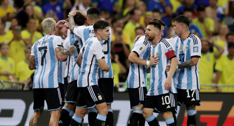 Eliminatorias, Brasil vs. Argentina. Foto: REUTERS.