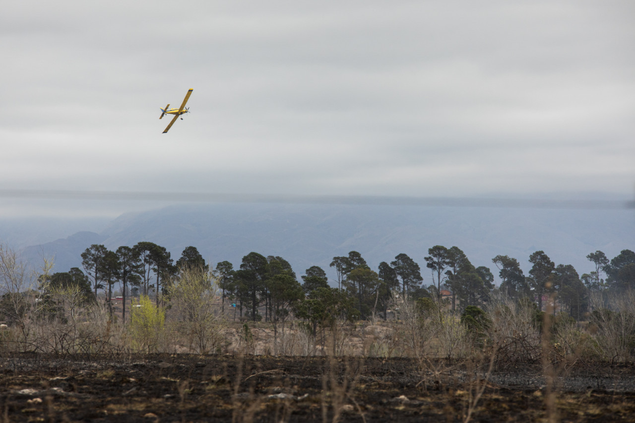 Incendios forestales en Córdoba. Foto: NA.