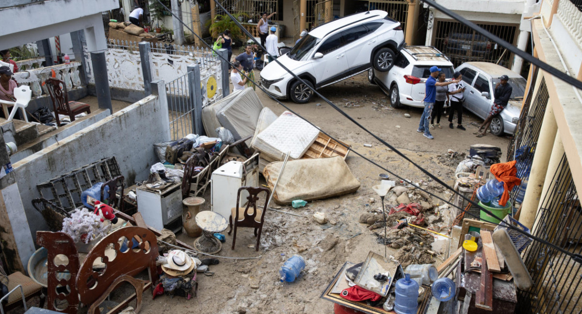 Destrozos causados en el país. Foto: EFE