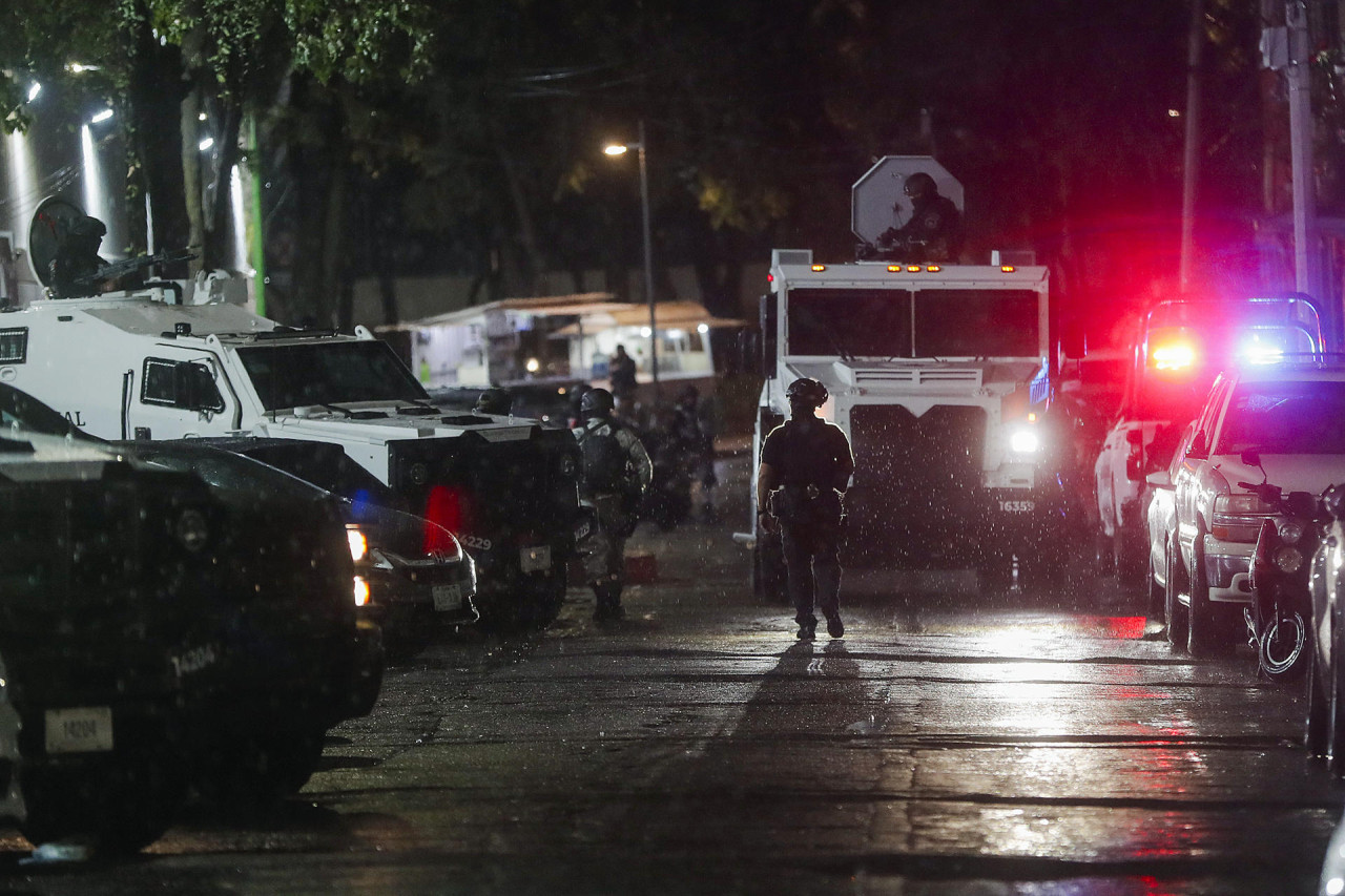 Operativo de detención de "El Nini", jefe de seguridad de los hijos de El Chapo Guzmán. Foto: EFE.