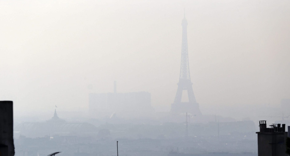 Contaminación en París. Foto: EFE