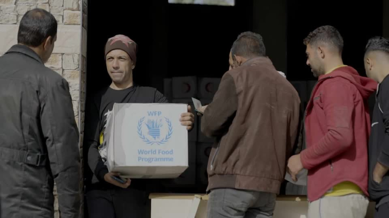Entrega de ayuda humanitaria de la ONU. Foto: Reuters