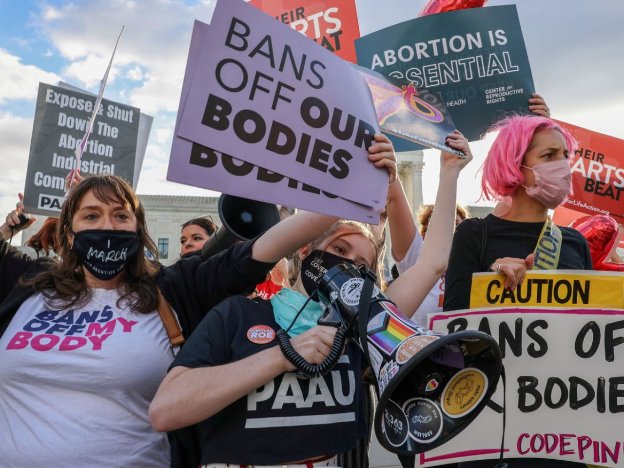 Marchas a favor del aborto. Foto: EFE