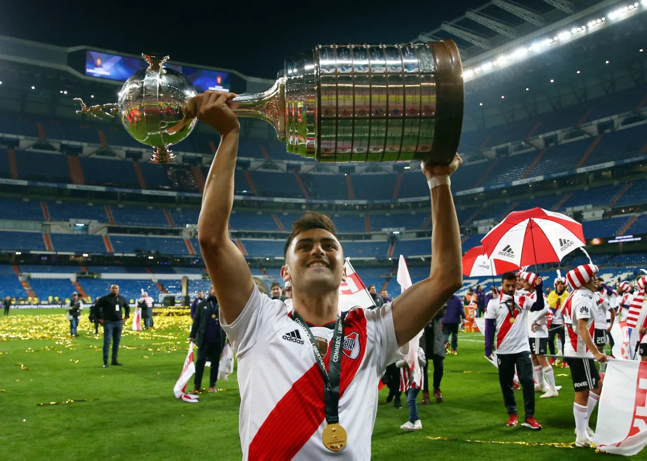 Gonzalo Martínez en el Bernabéu. Foto: EFE