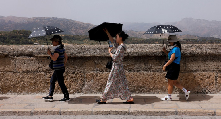 Ola de calor en España. Foto: Reuters.