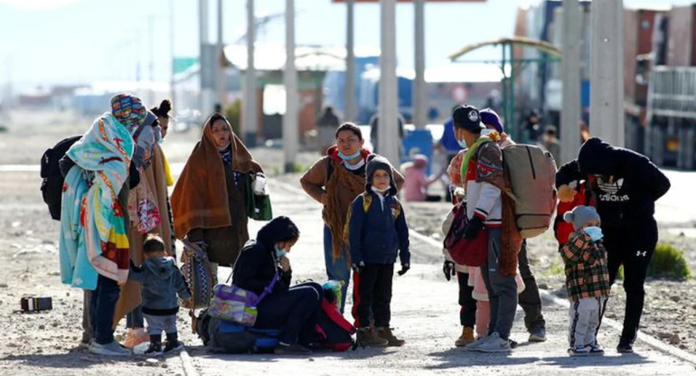 Crisis migratoria en Chile. Foto: EFE