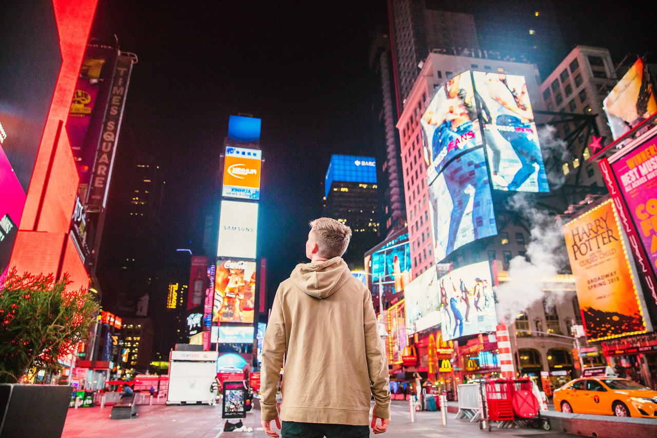 Día de la Publicidad, foto ilustrativa - Times Square, New York- Fuente: @unsplash