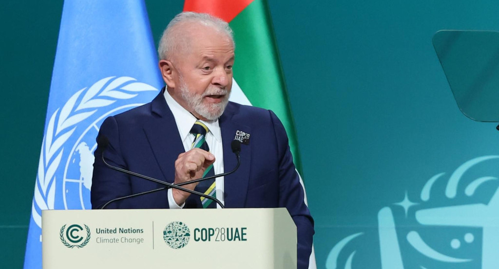 El presidente de Brasil, Lula da Silva, presente en la COP28 en Dubai. Foto: EFE.