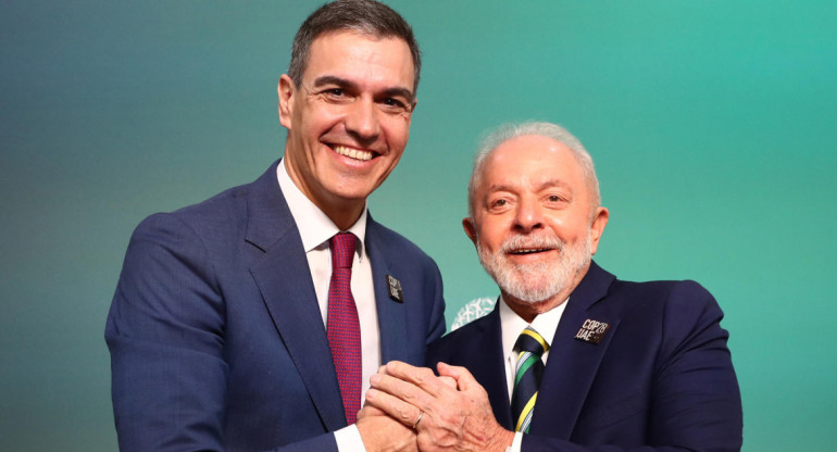 Pedro Sánchez y Lula da Silva en la COP28. Foto: EFE