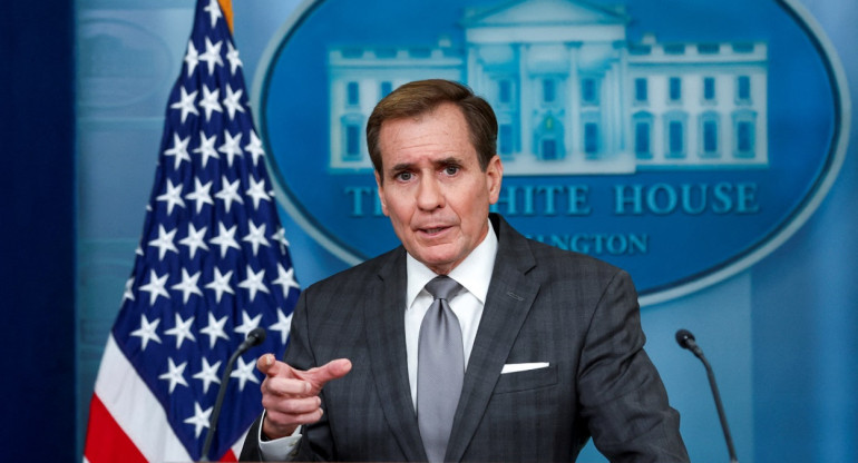 John Kirby, portavoz del Consejo de Seguridad Nacional de la Casa Blanca. Foto: Reuters.