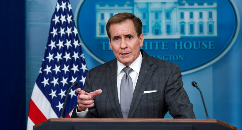 John Kirby, portavoz del Consejo de Seguridad Nacional de la Casa Blanca. Foto: Reuters.