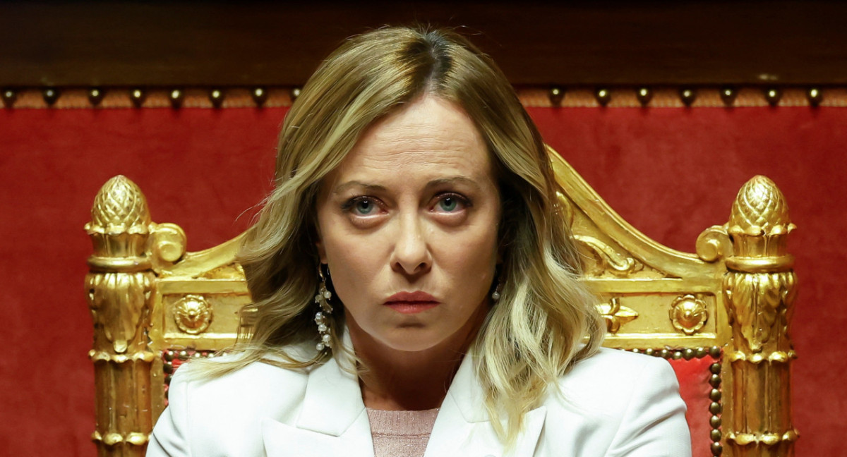 Giorgia Meloni, primera ministra de Italia. Foto: Reuters.