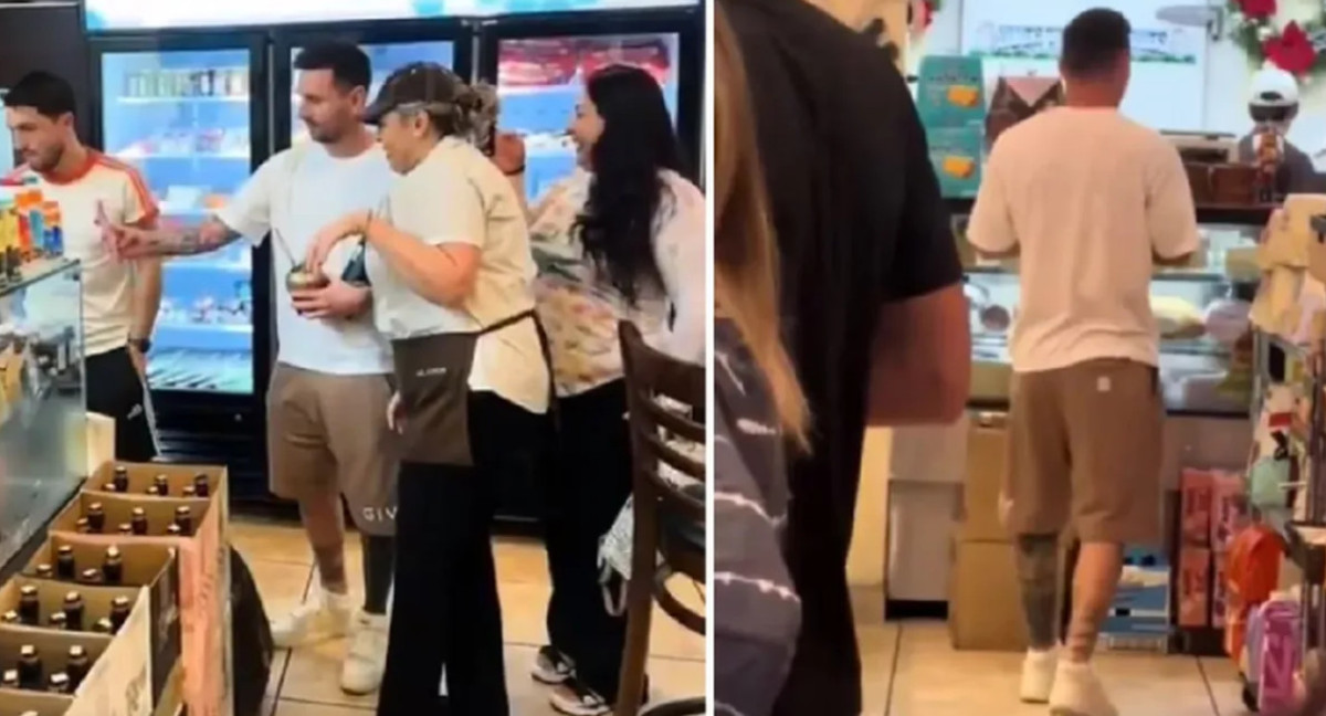 Lionel Messi, de compras.