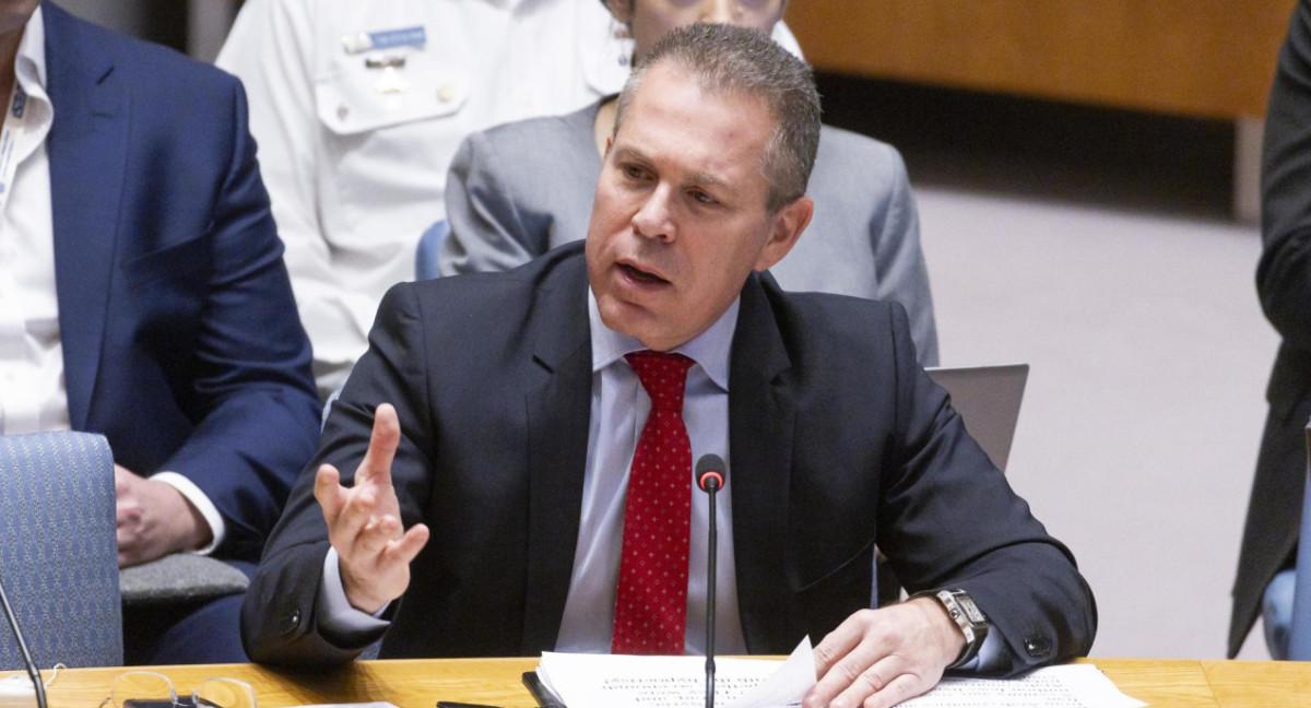 Gilad Erdan, representante israelí ante la ONU. Foto. EFE.