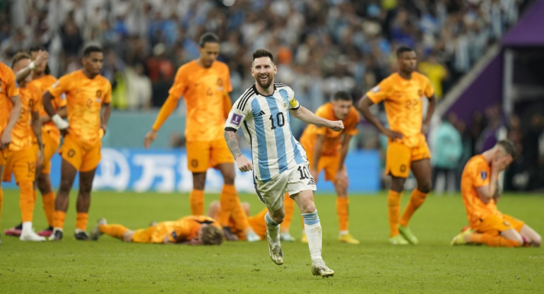 Lionel Messi, Argentina vs Países Bajos. Foto: Reuters