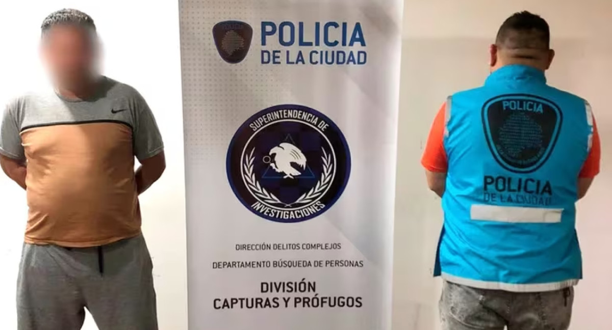 Detención del hombre. Foto: Policía