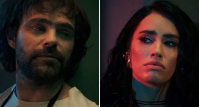 Peter Lanzani y Lali Espósito se volvieron a juntar en un videoclip. Fotos: captura YouTube Lali.