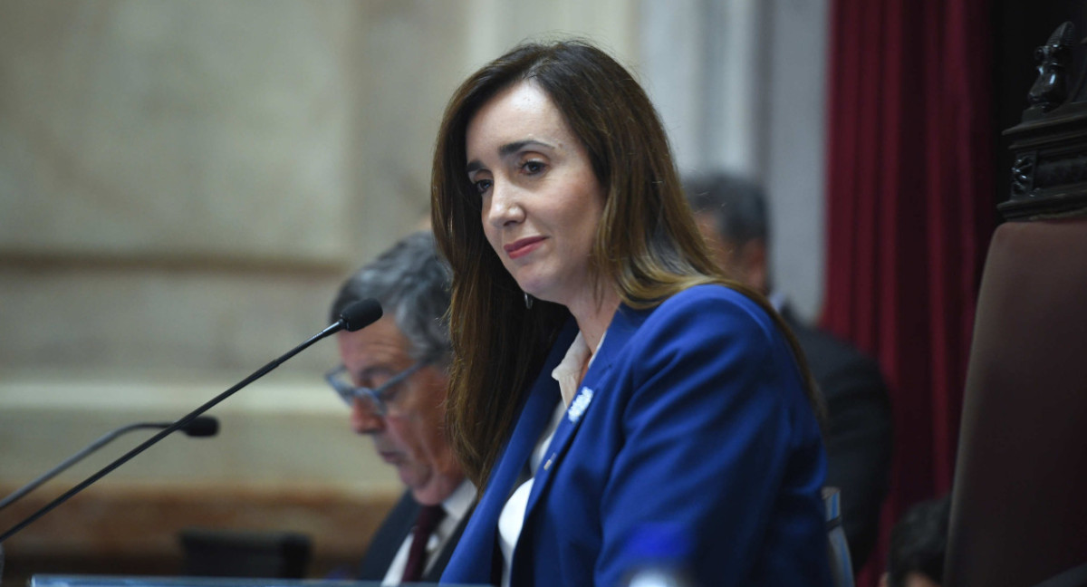 Victoria Villarruel en el Senado. Foto: NA